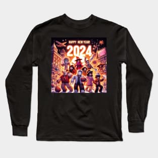 Roblox, happy new year 2024 Long Sleeve T-Shirt